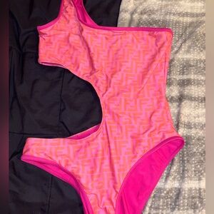 Fendi Cutout One Piece Swimsuit